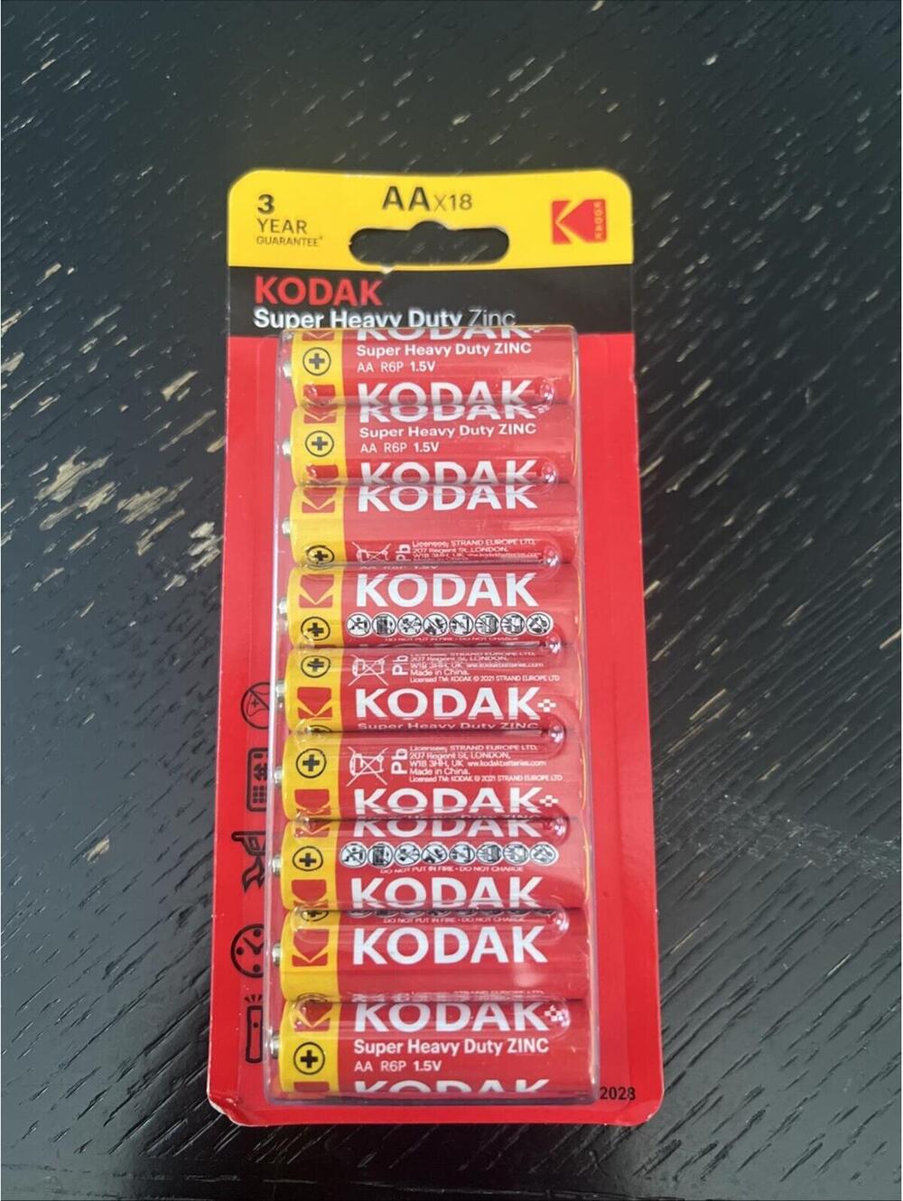 Kodak Batteries Super Heavy Duty Zinc AA Batteries 18 Pack Exp 03/28‎